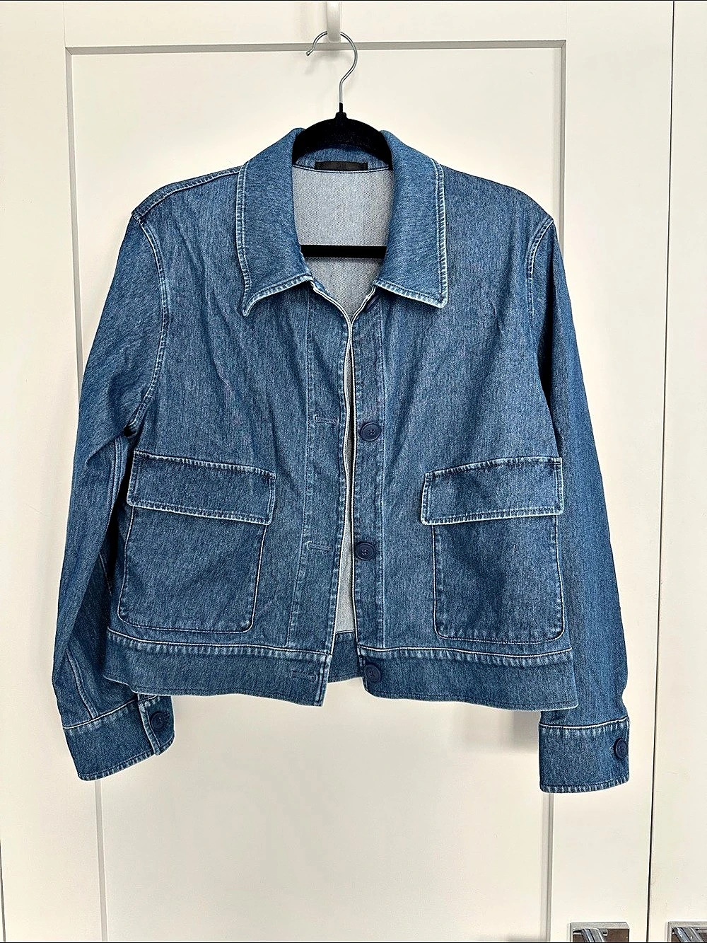 Uniqlo Women's Denim Short Jacket Blue